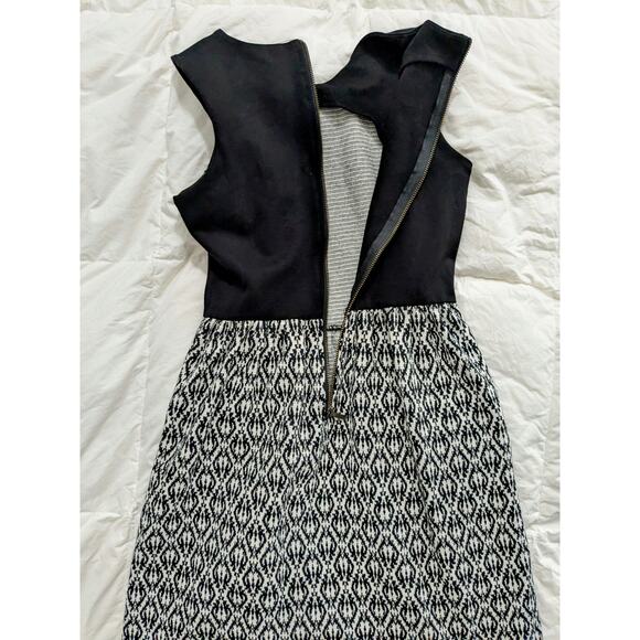 MADEWELL Black & White Jacquard Sleeveless Dress Size XXS - Picture 5 of 11